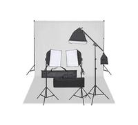 Kit de studio photo avec éclairage et toile de fond vidaXL vidaXL