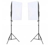 Kit de studio photo avec éclairage, fond et réflecteur 40 x 60 cm Softbox 5500 K Lampe de studio LED avec trépied et sac de transport pour photographie vidéo portrait streaming vlog