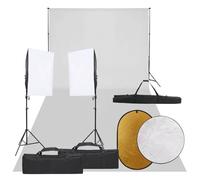 Kit de studio photo avec éclairage Softbox, fond 600 x 300 cm, 2 trépieds, réflecteur 5 en 1, lumière continue LED, intensité variable, accessoires de studio pour photographie, vidéo, portrait