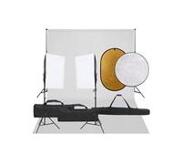 Kit de Studio Photo avec Eclairage Toile de Fond et Réflecteur Lumière de Photographie Système de Fond Kit de Support 3094760