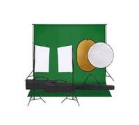 Kit de Studio Photo Éclairage Toile de Fond et Réflecteur Photographie vidaXL