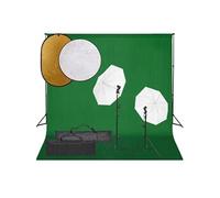 Kit de Studio Photo Eclairage Toile de Fond et Réflecteur Multi-taille vidaXL