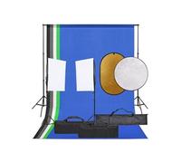 Kit de Studio Photo Éclairage Toile de Fond et Réflecteur Photographie vidaXL