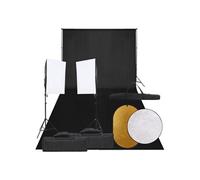 Kit de Studio Photo Éclairage Toile de Fond et Réflecteur Photographie vidaXL