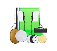 Kit de Studio Photo Éclairage Toile de Fond et Réflecteur Photographie vidaXL