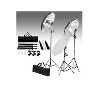 Kit de Studio Photo avec Ensemble d'Eclairage et Toile de Fond Photographie Publicitaire Portraits Support de Trépied Kit d'Eclairage