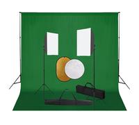 Kit de Studio Photo Boîte à Lumière Toile de Fond Réflecteur Eclairage vidaXL