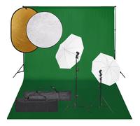 Kit de Studio Photo Eclairage Toile de Fond et Réflecteur Multi-taille vidaXL