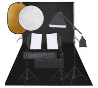 Kit de Studio Photo Éclairage Toile de Fond et Réflecteur Photographie vidaXL
