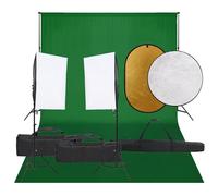 Kit de Studio Photo Éclairage Toile de Fond et Réflecteur Photographie vidaXL