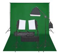 Kit de studio photo avec éclairage et toile de fond