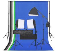 Kit de Studio Photo et Éclairage et Toile de Fond Lumière Photographie vidaXL
