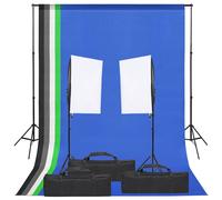 Kit de Studio Photo et Éclairage et Toile de Fond Lumière Photographie vidaXL