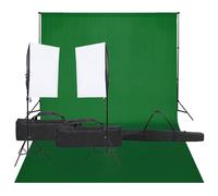 Kit de Studio Photo et Éclairage et Toile de Fond Lumière Photographie vidaXL