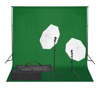 Kit de Studio Photo et Éclairage et Toile de Fond Lumière Photographie vidaXL