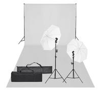 Kit de Studio Photo et Éclairage et Toile de Fond Lumière Photographie vidaXL