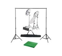 Kit de Studio Photo et Ensemble d'Eclairage et Toile de Fond Photographie Publicitaire Portraits Support de Trépied Kit d'Eclairage