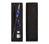 Kit de stylo à plume en verre fait à la main pour l'écriture manuscrite, fournitures de décoration pour l'extérieur, les voyages, les croquis, fournitures d'outils portables