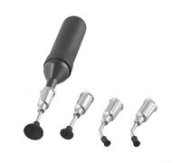 Kit de stylo d'aspiration sous vide avec 4 ventouses interchangeables pour extraction et dessoudage de puces IC, outil de support de copeaux antistatiques avec corps en caoutchouc (90 mm