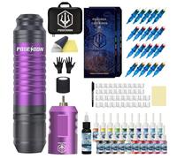 Kit de Stylo de Tatouage Sans Fil Avec Alimentation et 20 Aiguilles à Cartouche, Kit Complet Pour Artistes