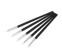 Kit de stylos de sculpture pour nail art, ensemble de pinceaux professionnels en silicone pour la conception d'ongles 3D, sculpture en argile, peinture en bois, 5 outils