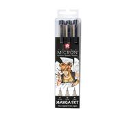 Kit de stylos feutres - SAKURA - PIGMA MICRON - Étui de 3 pièces - 3 largeurs de tracé - Résistant à la lumière