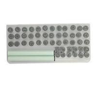 Kit de stylos tampons pour ongles 48 pièces avec embouts en silicone, outils d'estampage DIY pour nail art pour manucures à domicile et en voyage, ensemble de tampons réutilisables pour déb