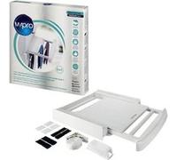 Accessoire pour appareil de lavage Wpro Kit de superposition 2 en 1 avec tablette pour lave-linge et sèche linge