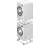 Meliconi - 2 en 1 - Kit de superposition + Base mobile - MOVING TOWER - pour lave-linge et sèche-linge