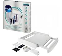 Accessoire pour appareil de lavage Wpro Kit de superposition 2 en 1 avec tablette pour lave-linge et sèche linge