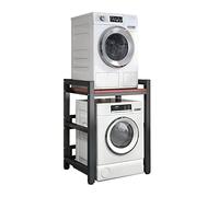 Kit de Superposition réglable pour laveuse et sécheuse à Chargement Frontal, Support Portable, capacité de Charge de 400 kg, unité de Rangement au-Dessus de la laveuse, adapté au Lavage et s