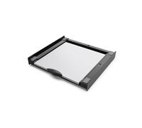 Meliconi - Kit de superposition universel Noir + Tablette coulissante en bois - TORRE DARK - pour lave-linge et sèche-linge