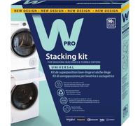 Wpro Kit superposition SKN101 – universel pour lave-linge/sèche-linge, tablette coulissante, sangle