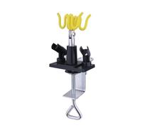 Kit de support à pince for aérographe professionnel, 4 supports for pistolet pulvérisateur, station de table for aérographe, pivotant à 360 degrés et inclinable,Précis et stable(Style 1)