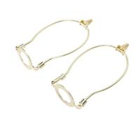 Kit de Support D'abat-jour pour Harpes, 2 Pièces Réglables E26, Support D'abat-jour en Métal, Support D'abat-jour, Accessoires D'éclairage DIY pour Lampes de Table et de Sol (GOLD)