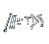 Kit de support d'alternateur en aluminium pour petit bloc de générateur de courroie trapézoïdale 318 340 360 haute résistance résistant à l'usure ne se déforme pas pour une installation facile Noir