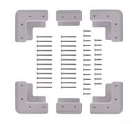 Kit de support d'angle en ABS pour montage de panneau solaire avec vis pour camping-car et bateaux Pas de pénétration de toit Comprend 6 supports