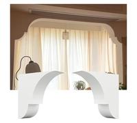 Kit de support d'arche pour ballons， Kit d'angle de porte en mousse à peindre, bricolage, 2 pièces, blanc, plusieurs tailles(45 * 40 * 25cm)