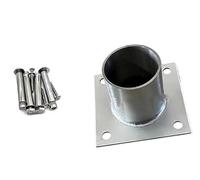 Kit de support de Base d'ancrage for poteau rond en acier inoxydable 304, robuste, for Pergola, Options de diamètre intérieur de 1 à 8 pouces(3PCS 2.8inx3.1in)