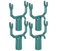 Kit de Support de Branche en Métal 4 Pièces en Alliage D’aluminium | Diamètre Intérieur 19mm, Tube Rond 0, 75 Pouce, Vert, pour Plantes et Fruitiers au Jardin Vignoble