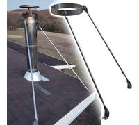 Kit de Support de cheminée en Acier Inoxydable (avec vis) - Support de Tube de fournaise de 7,1 Pouces (18 cm), améliorant la sécurité et la stabilité de l'installation de la cheminée.