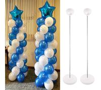 Kit de support de colonne de ballons réglable, Base de support de Ballon en métal, décoration de mariage, fête d'anniversaire, réception-cadeau pour bébé, noël, 1/2 ensembles 1set stand no base