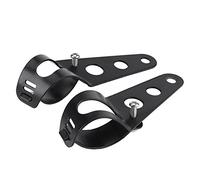 Kit de Support de de Phare, Kit de Fixation de Tube de Fixation de Phare de Moto pour Phare de Moto 35-43mm (Noir)