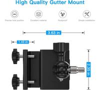 Kit de Support de Fixation Murale Protecteur de gouttière étanche pour Angle Plus Large pour eufyCam 2/2 Pro, eufyCam 2C/2C Pro and eufyCam E Système de caméra sans Fil