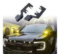 Kit de support de fixation pour feux de fossé et charnières de capot, lampe de travail LED compatible avec Ford Ranger 2022, 2023, 2024