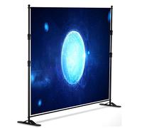 Kit de Support de Fond réglable de 10 x 8 ft, Photographie Portable Commerce de la Photographie Show Photo Booth pour Les fêtes avec Sac de Transport
