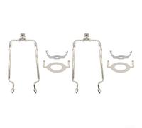 Kit de support de harpe réglable en métal pour base E26, s'adapte aux abat-jours entre 17,8 et 25,4 cm, comprend une selle et des supports de base à vis plus un embout pour remplacement d'abat-jour