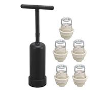 Kit de Support de Lampe en Céramique G9, Anneaux M10 en Alliage de Zinc, Douille de Support de Lampe en Céramique G9 avec Support, Douille D'ampoule à Haute Résistance à la