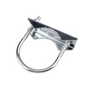 Kit de support de montage de mât à mât robuste avec boulons en U, 1 pièce, pince de mât à double antenne, bloc de mâchoire en V, support réglable en forme de U pour la Fixation de Tuyaux(90mm)