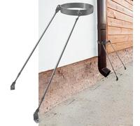 Kit de support de montage de tuyau en acier inoxydable pour mur, toit et sol avec vis incluses